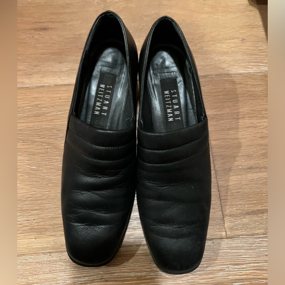 Stuart Weitzman Vintage black leather heels